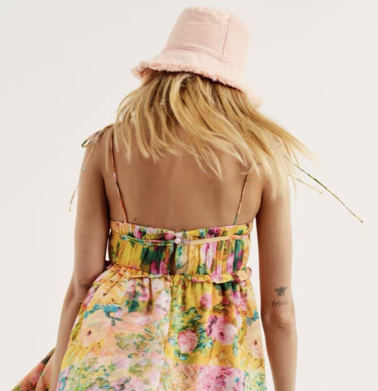 Women Floral Mini Dress Y2K Coquette Summer Smocked Chest Ruffle Spaghetti Strap Babydoll Short Dress Cottagecore Clothes