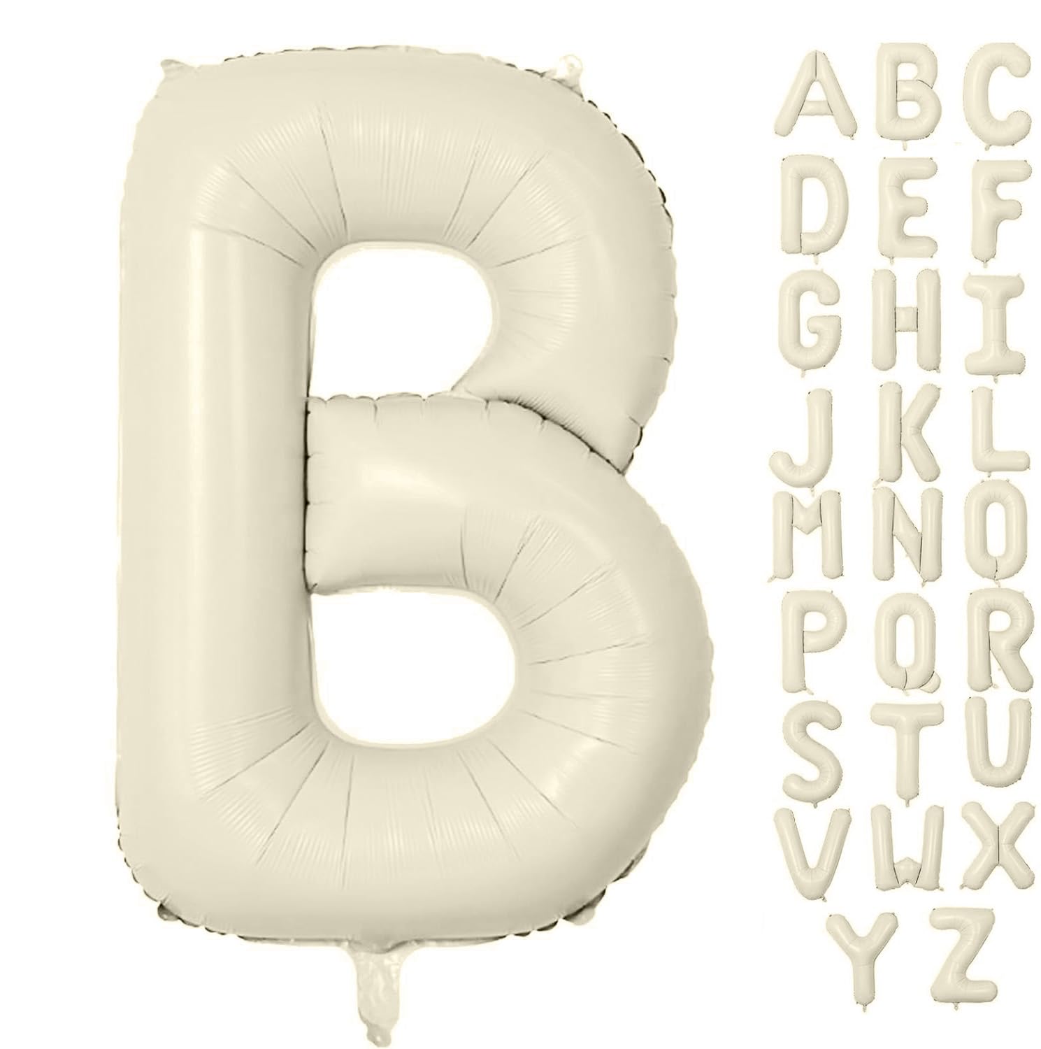 Letter Balloon 40Inch Cream White Big Alphabet Balloons Letter B
