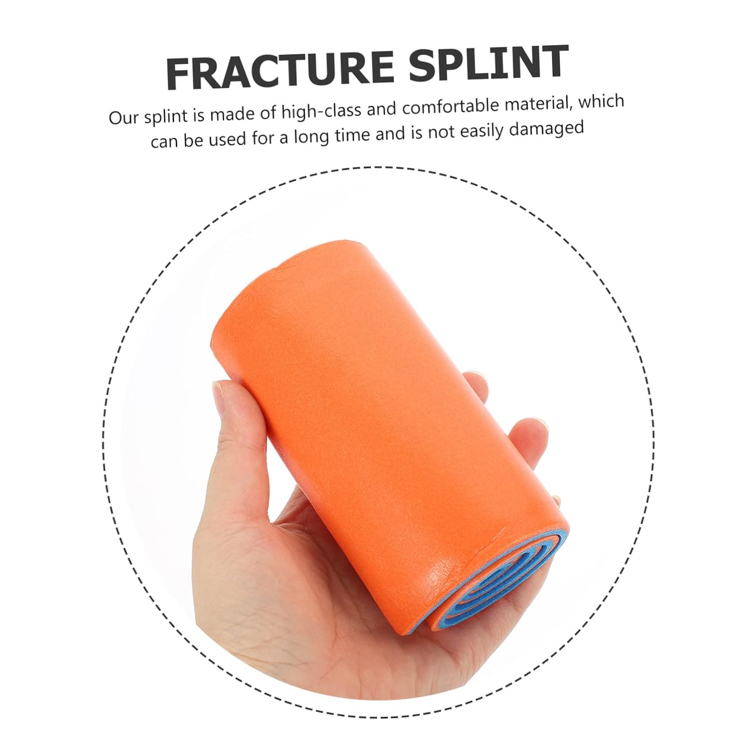 2Pcs Emergency Fracture Support Splint Roll Adjustable Cuttable Lightweight Polymer First Aid Kit for Bone Injuries 11x46cm for Home Travel First Aid
