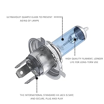 Xenon Headlight Bulb H15, 2PCS MASO 12V HID Headlight Bulb Super White