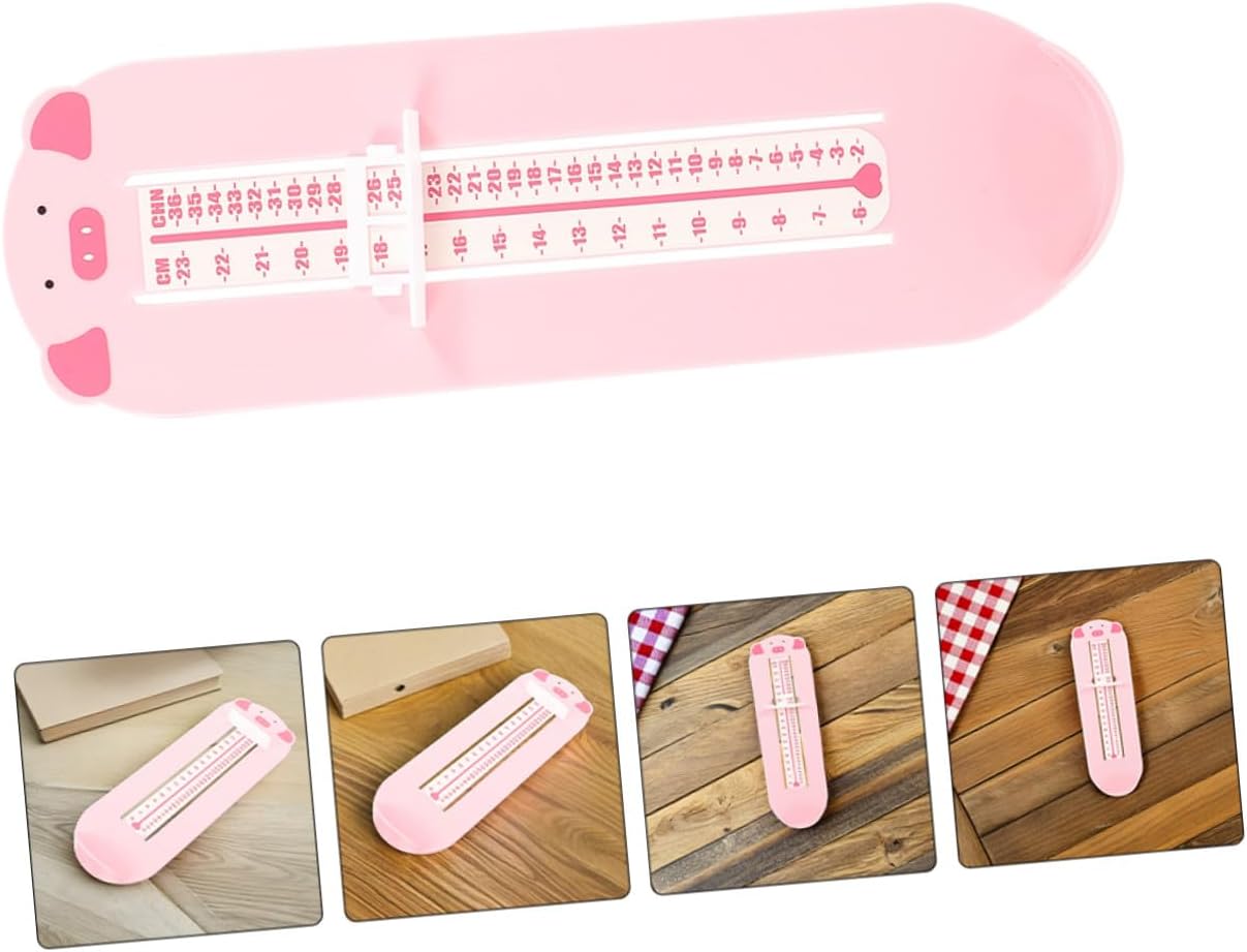 Yardwe 2pcs ’s Foot Measurement Device and Shoe Size Measuring Tool for Babies and Ages 0-8, Pink Foot Gauge Ruler for Accurate Home Shoe Fit