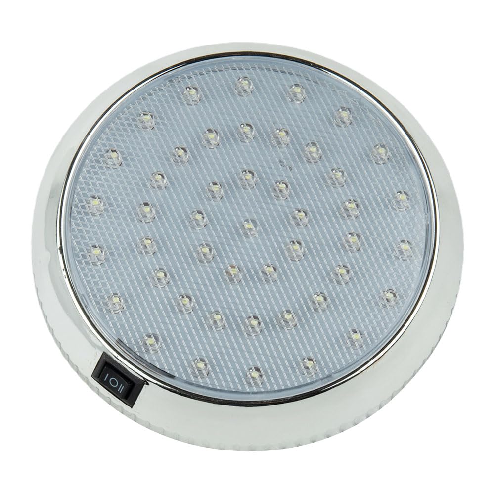 Luce Soffitto 12V 46 LED auto caravan interne ON/OFF - Luci per camper, roulotte, rimorchi, barche, veicoli marini