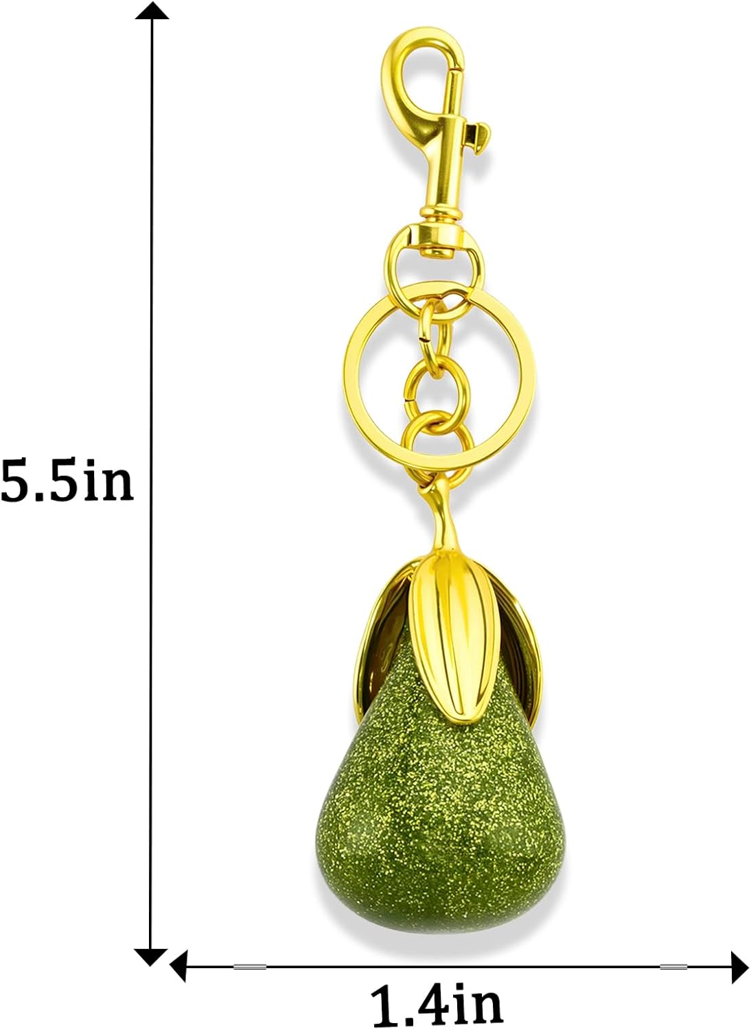 Pear Bag Charms Cute Fruit Keychain Pear Accessories Gifts for Women Fruit Purse Charms for Handbags Backpack Decoration Jewelry Gift for Girls - Image 7