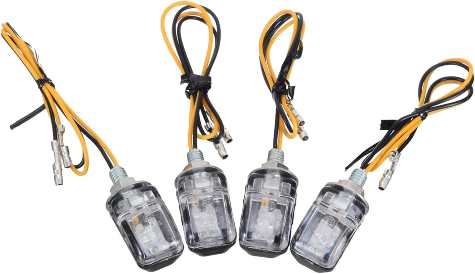 Mini uniwersalne wskaźniki Dla Kierunkowskazy motocyklowe 4 szt. 12 V bursztynowe diody LED do motocykli terenowych Dla Mini kierunkowskaz