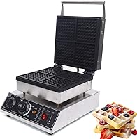 Vista 1 de Commercial Waffle Maker 4Pcs Electric Waffle Machine 110V Square Belgian Waffle Maker Waffle Baker 2000W Temperature and Time Control Waffle