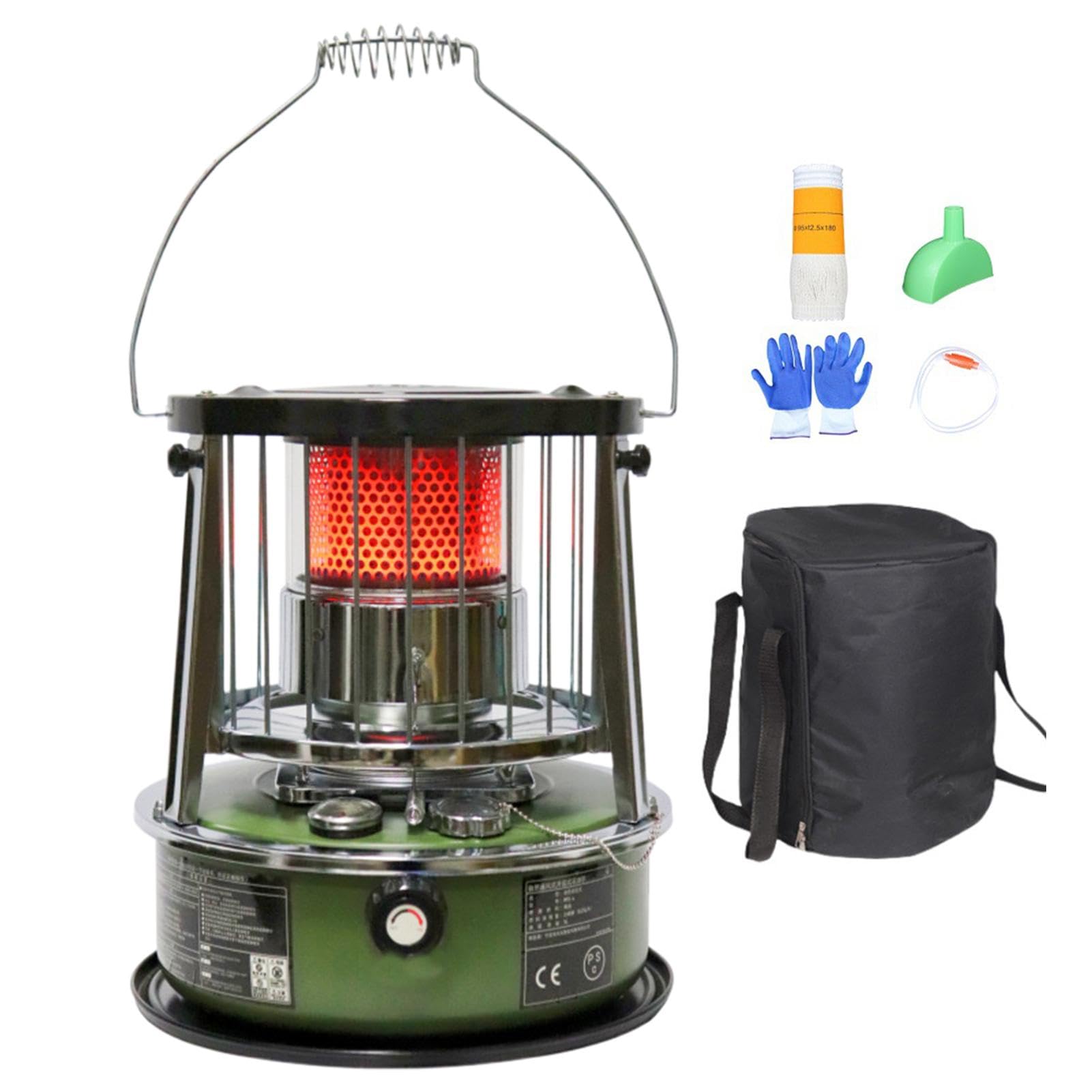 Riscaldatore olio portatile - Riscaldatore olio esterno, riscaldatore portatile | Riscaldamento esterno versatile a olio combustibile, distribuzione del calore, riscaldamento esterno | Riscaldatore Per Garage Con Altezza Regolabile Per Ufficio Tenda Bagno