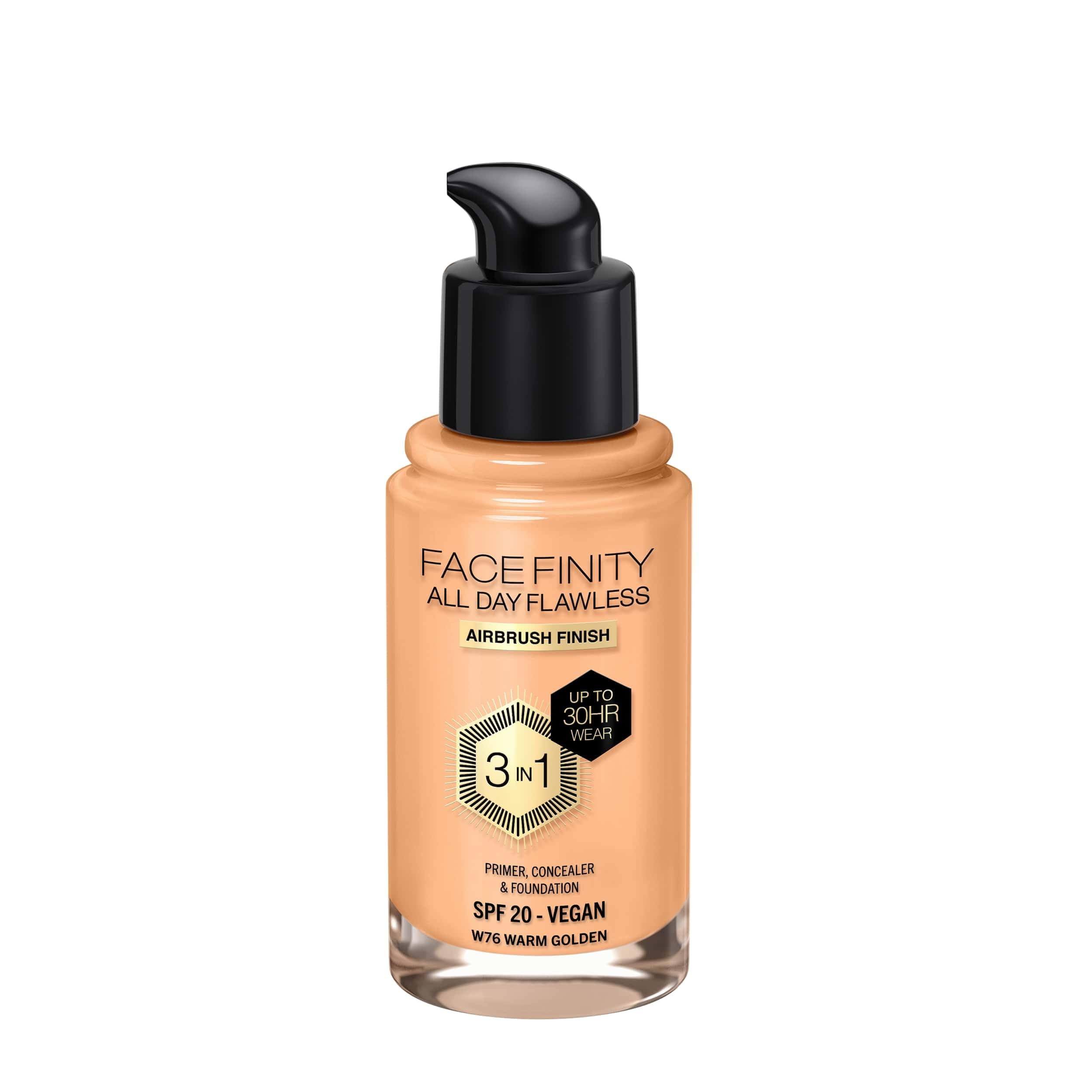 Max Factor - All day flawless 3 in 1 foundation, base de maquillaje, 50 natural — view 51