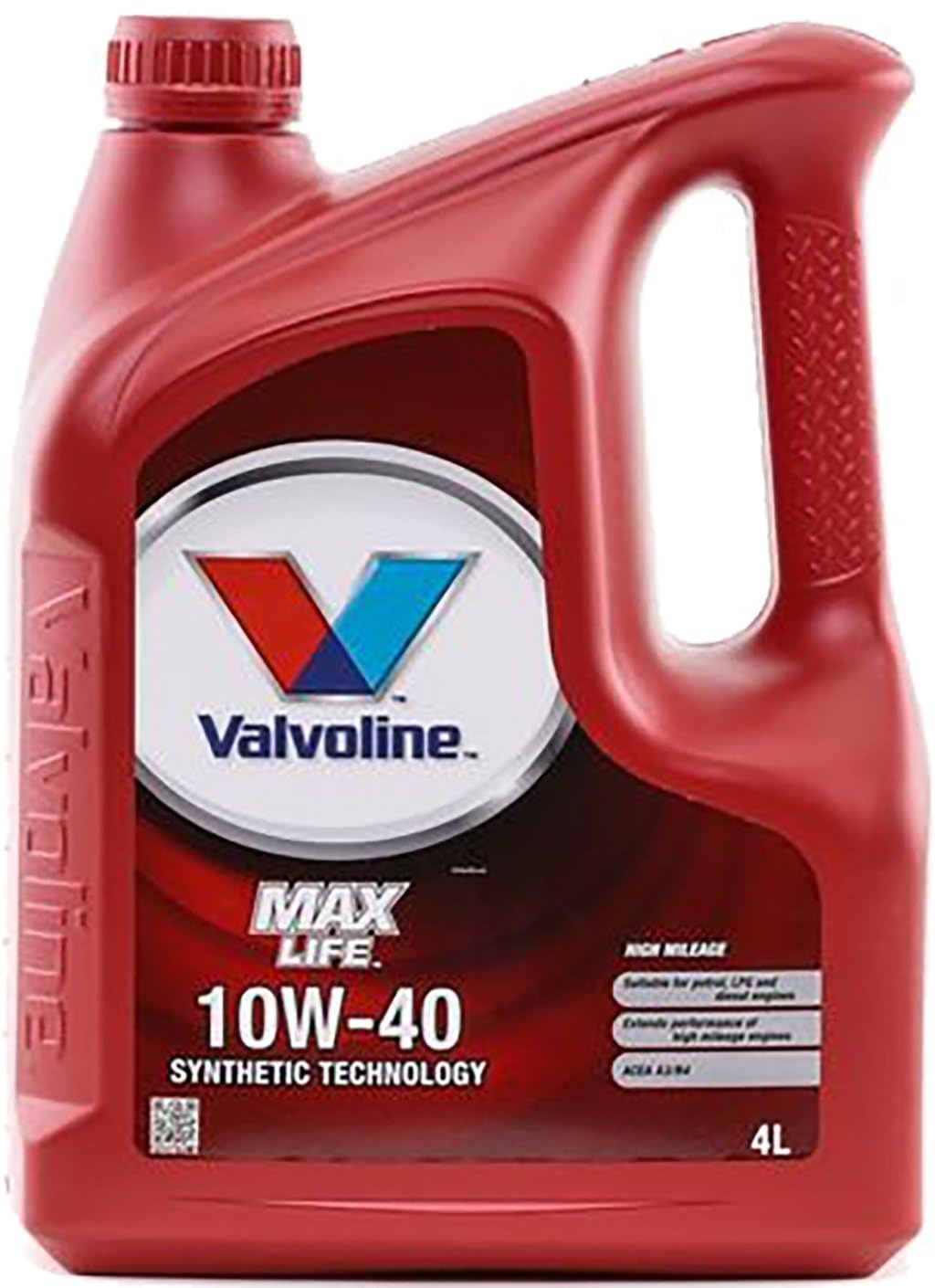 Valvoline Olio motore MaxLife 10W-40 Olio parzialmente sintetico 4 L Compatibilità con RENAULT Clio 3 Hatchback BR0/1, CR0/1 Clio 2 BB0/1/2, CB0/1/2, PEUGEOT 206 2 volumi/Coda spiovente 2A/C