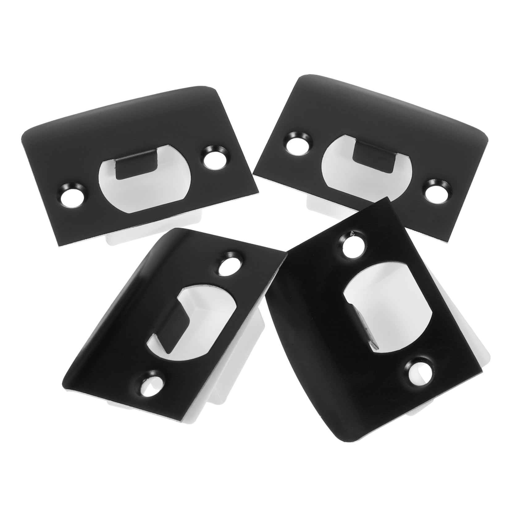 STOBOK 16ensembles Plaque De Renfort Pour Serrure De Porte Kit Installation Renforcé Pour Pênes Et Gâches De Porte Compatible Systèmes De Verrouillage Avec Vis Et Scellé