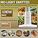 BYB 100W 110V Ceramic Infrared Heat Emitter Brooder Coop Pet Infrared Lamp Bulb, White