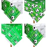 4 Pack Soccer Themed Birthday Party Supplies Sports Party Tablecloths Soccer Ball Plastic Table Cove