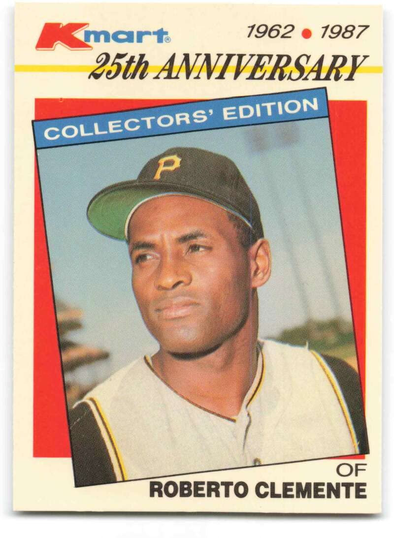 Amazon.com: 1987 Topps K-Mart 25th Anniversary #2 Roberto Clemente NM-MT  Pittsburgh Pirates Baseball : Collectibles & Fine Art