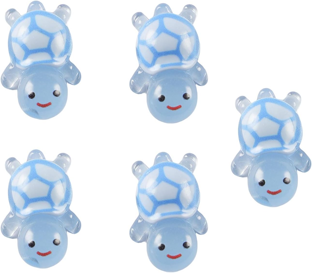 5Pcs Luminouses Turtles Home Landscaping Resins Glowing