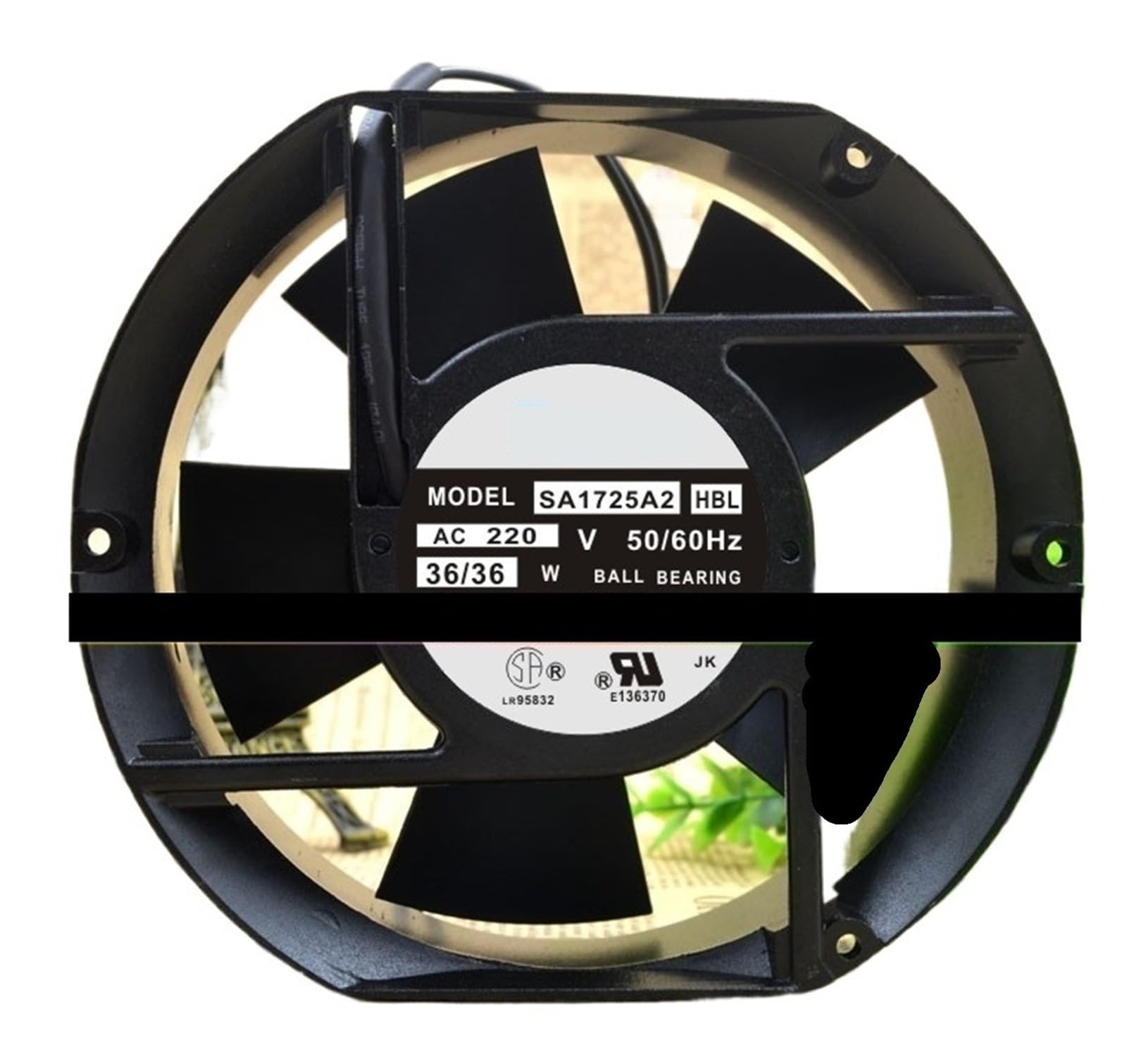 ZBWZXBDJ Fan SA1725A2HBL AC 220V 17251 17CM 2 Wire Fan
