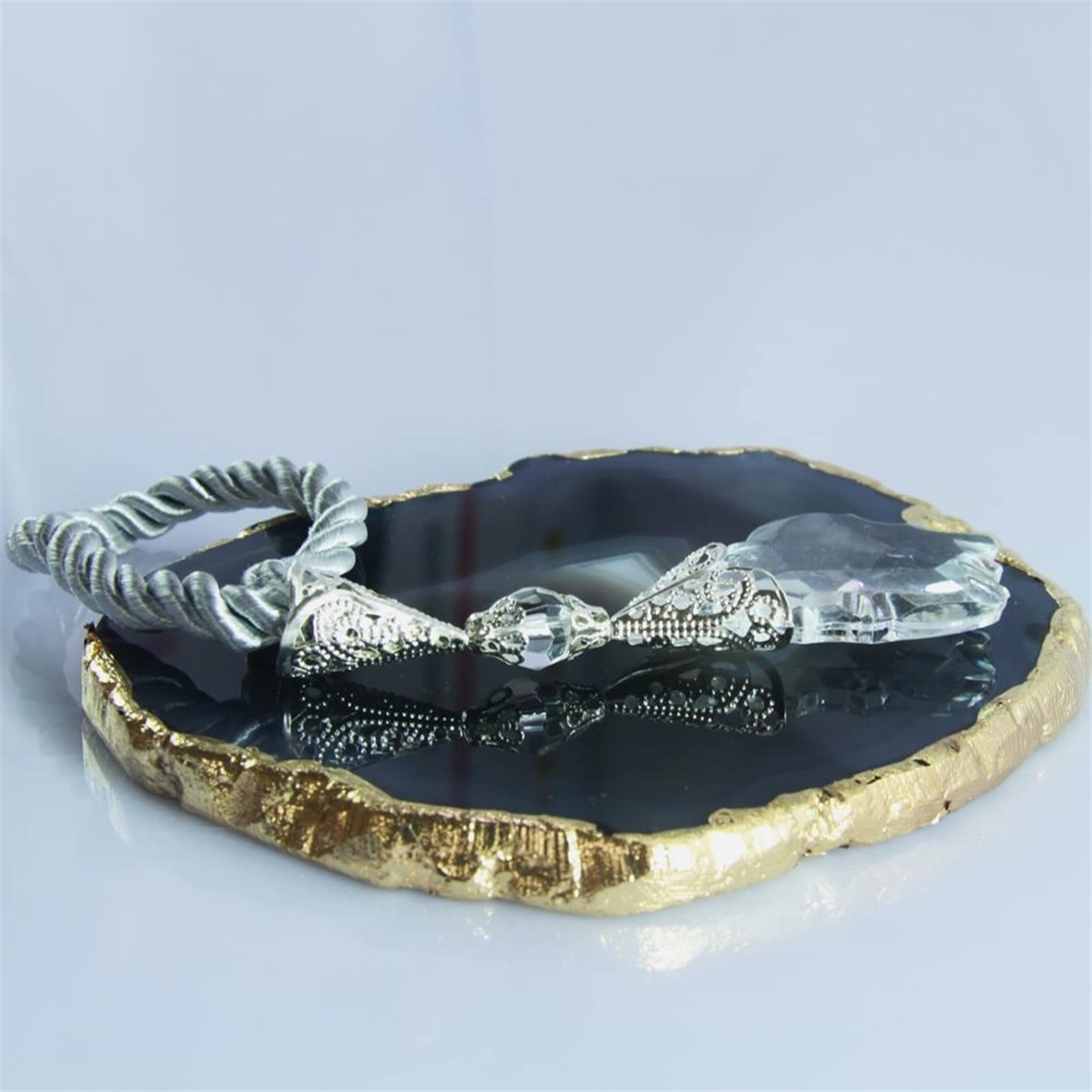 servilletero Anillo de servilleta de alambre de acrílico claro, boda, decoración navideña 20pcs (Color : Silver)
