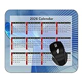 YENDOSTEEN 2026年カレンダー マウスパッド おしゃれ 滑る 薄い 防水, フォルムシェイプグラスライト ゲーミングマウスパッド Type-38