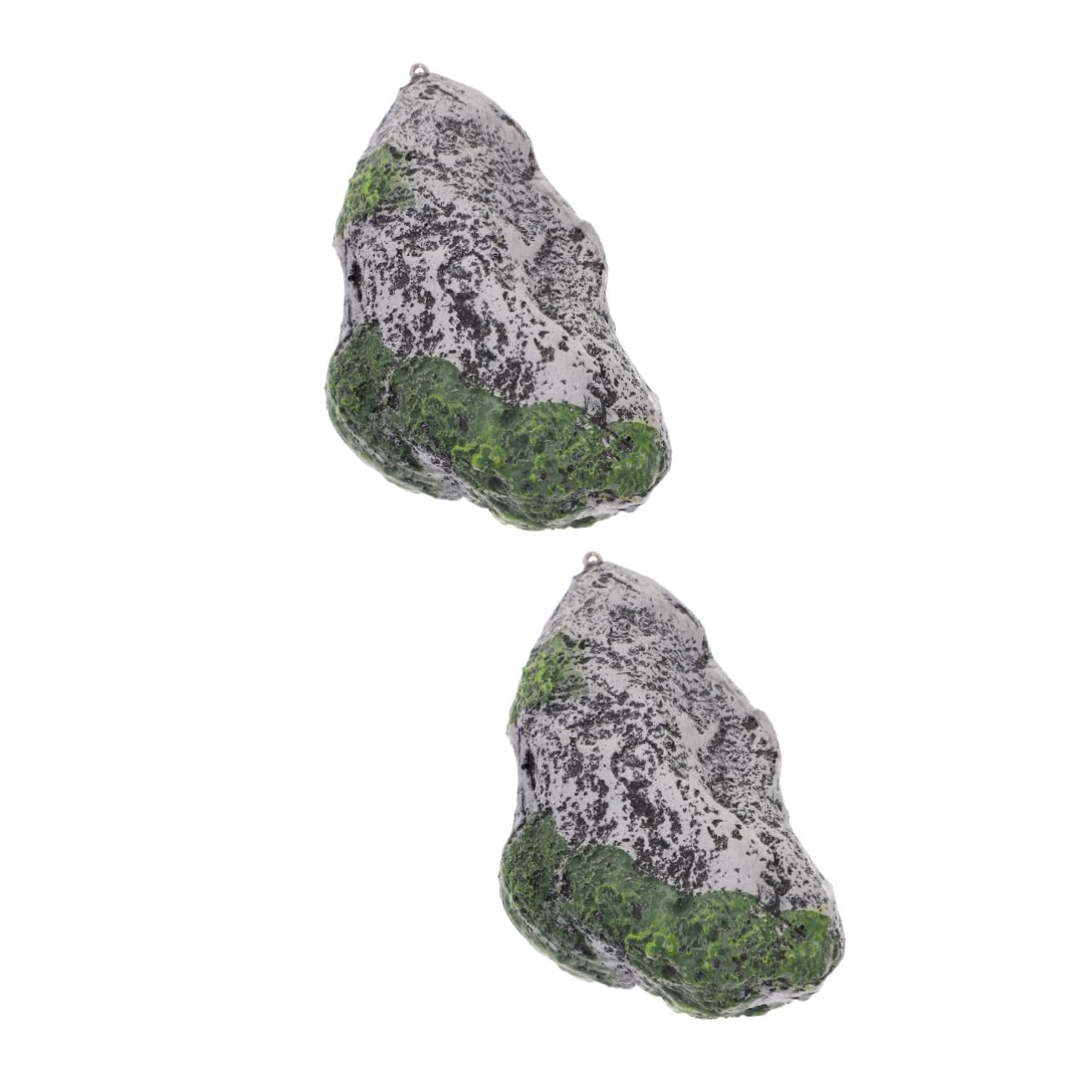 Generic2pcs Artificial Moss Stone Floating Stone Decoration Aquarium Decorations Aquarium Rock Cave Aquarium Mountain Faux Moss Decor Decorative Aquarium Stone Fish Tank Ornaments Resin