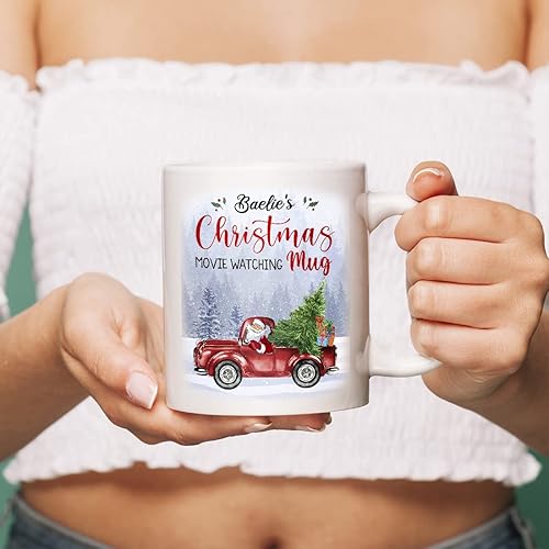 Miniatura 8 de Yeh Gift Tazas de Navidad personalizadas. Taza de café personalizada con tu nombre y nombre de miembro de la familia. Regalos familiares para