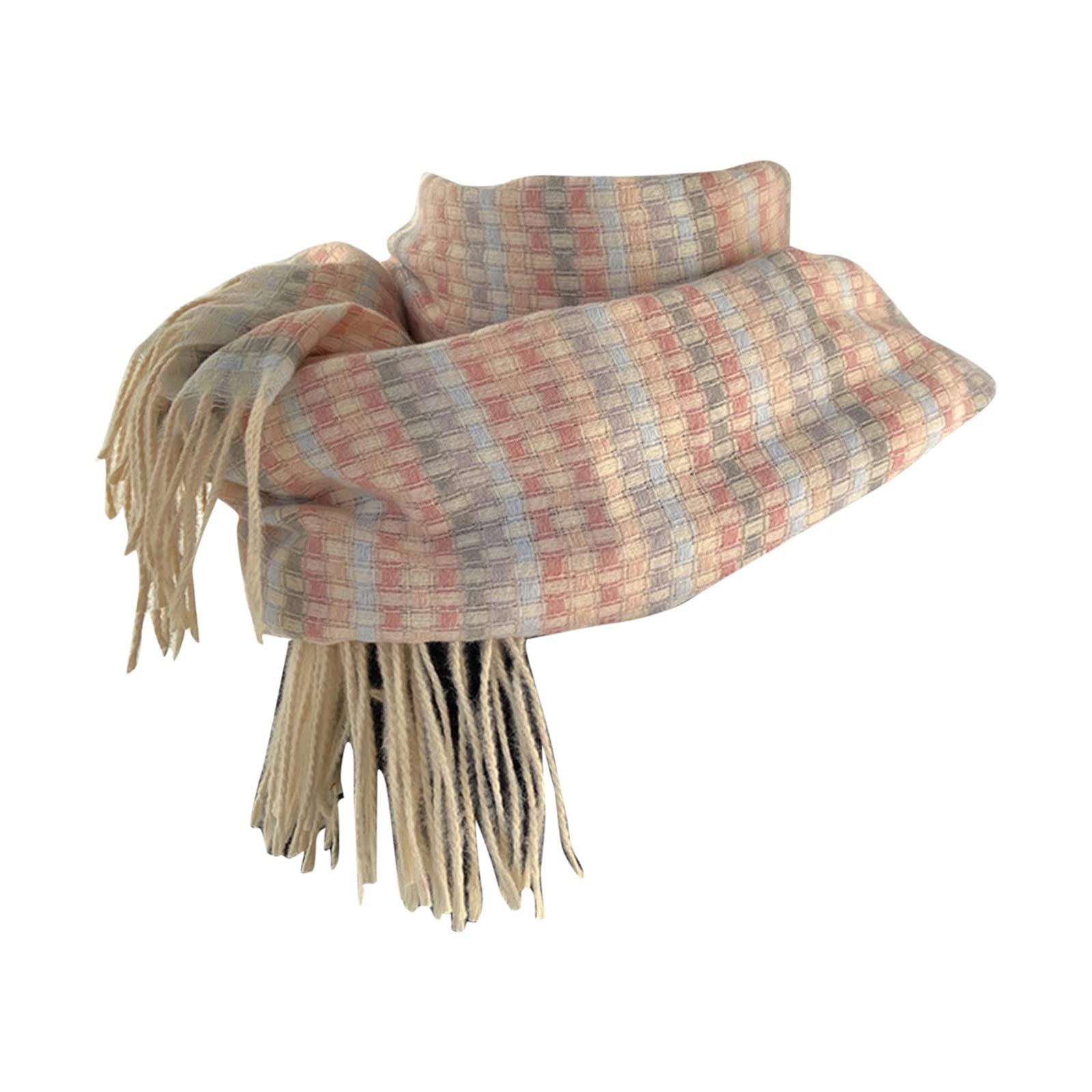 Bufanda De Cachemira Para Mujer Bufanda De Diseño Cálida De Lana Grande Foulard De Pashmina De Invierno De Cachemira Chal Grande Suave Y Ligero Estola De Cuadros Elegantes (Bg1 Talla Única)