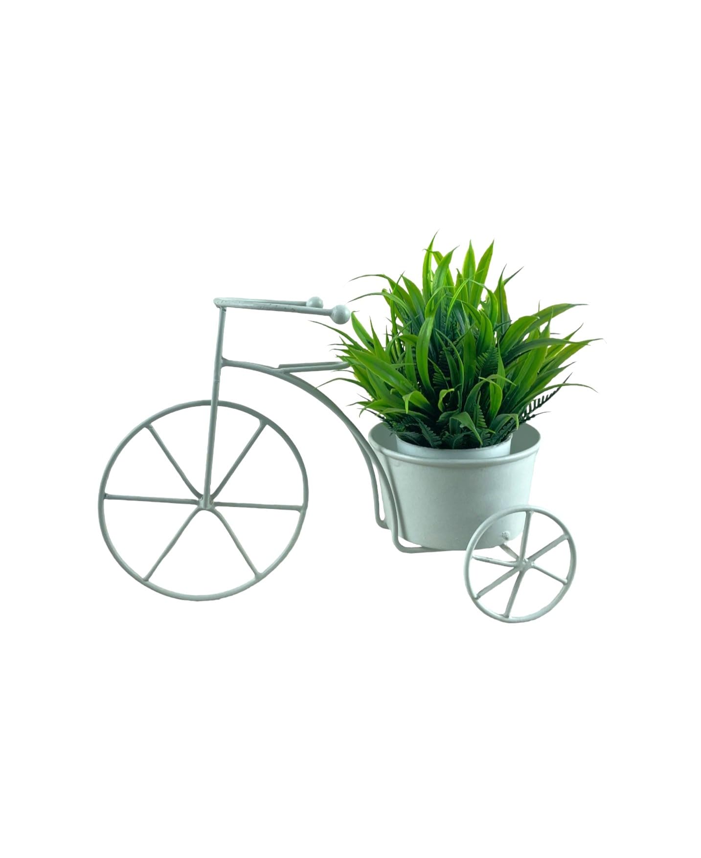 Homace Cycle Pot Stand Table Decor Metal Cycle Rickshaw Indoor Flower Pot Cycle Style Planter Pot Stand,Table Top Planter, Garden Pot,Return Gift Plant Container Set (WHITE) (B0CW5F2WK8) Amazon Price History, Amazon Price Tracker