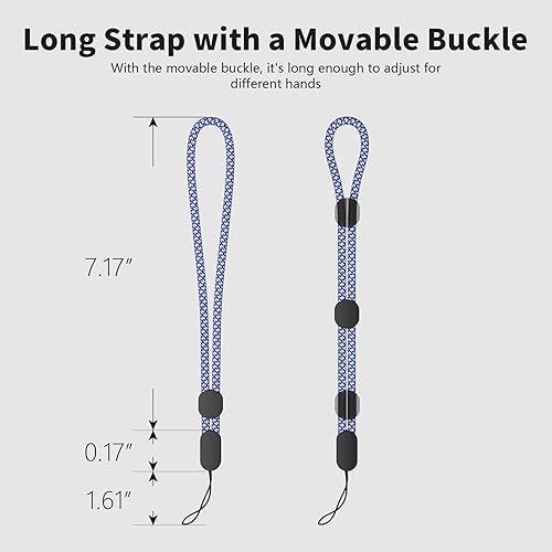Miniatura 5 de Avorast Cordón ajustable de fibra de carbono para teléfono GoPro, cámara, funda de teléfono, llaves, llavero, unidad flash USB, linterna, correa de