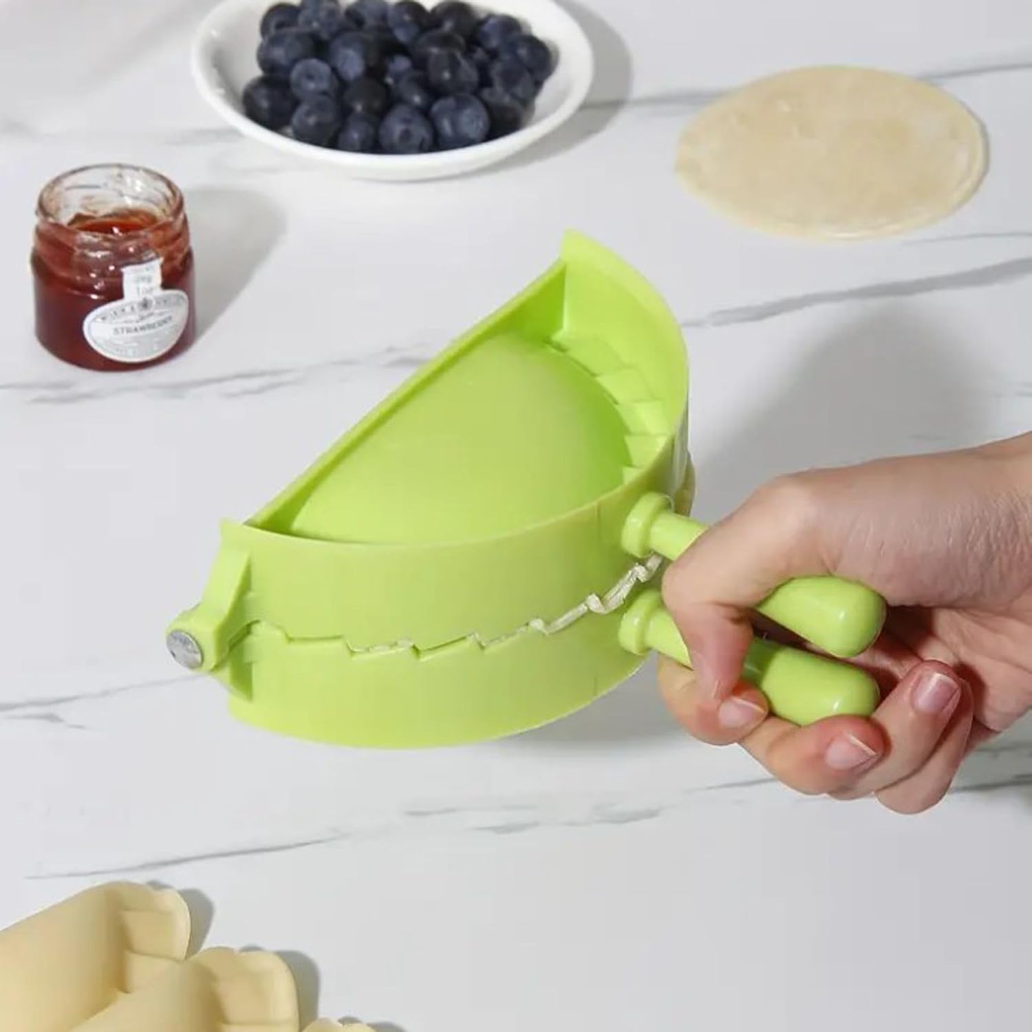 Dumpling Maker Kit - Set of 3-3,75"and 5" and 6,25" - Mold Ravioli Dumpling Maker Press Tortilla Folder Empanada - Wonton Dough Press - Pierogi, Samosa, Calzone, Momo Mold
