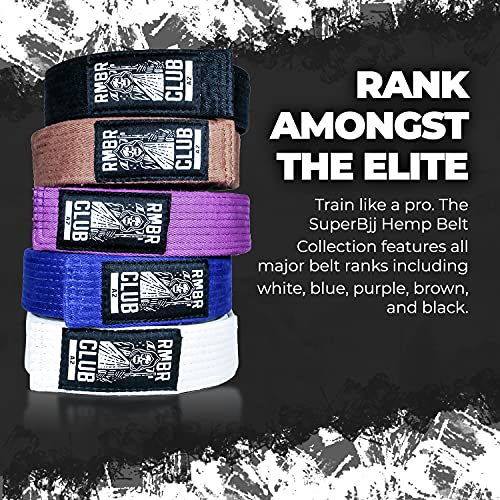 Rmbr Club 100% Hemp Jiu Jitsu Gi Belt | Bjj Sized A1 thumb #2