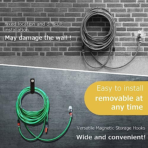 Windyun Magnetic Hooks Heavy Duty Strong Garage Magnetic Hook Storage Tool Organizer For Hoses Ropes Drills Hanging Cable Magnet Extension Cord Organizer For Rv Workshop(4 Pcs) #TOP4