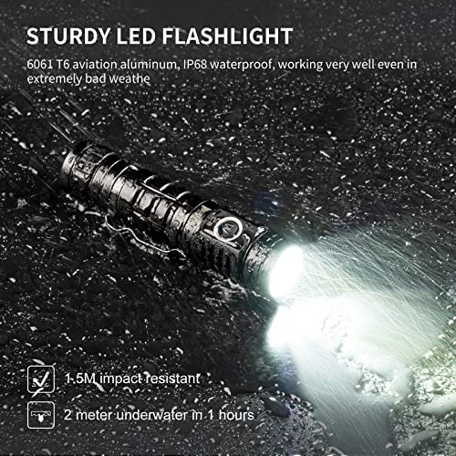 Wuben C2 Rechargeable Led Flashlights 2000 High Lumens, Pocket Flashlight With Power Bank, 7 Modes Flash Light, Ip68 Waterproof Tactical Flashlight For Emergencies, Outdoor #TOP4