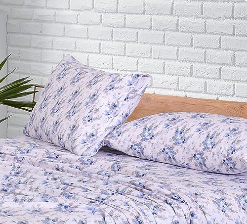 Image of RUVANTI 100% Cotton Percale Sheets Twin XL Size, Maple | Crisp Cooling for Hot Sleepers, Deep Pocket 16 inch, Soft Breathable & Durable, Hotel-Style 3 Piece Set