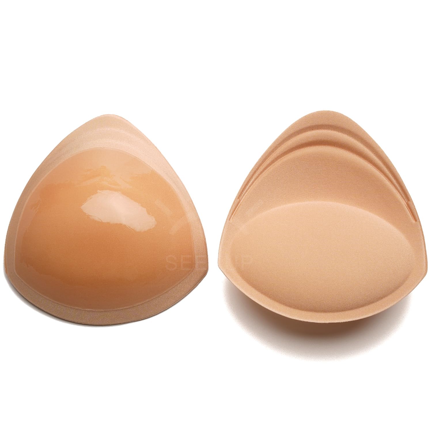SEEKUPBra Pad Breast Enhancers, Upgraded Silicone Bra Insert Triangle Waterproof Bra enhancement for Swimsuit Bikini Sport Bra