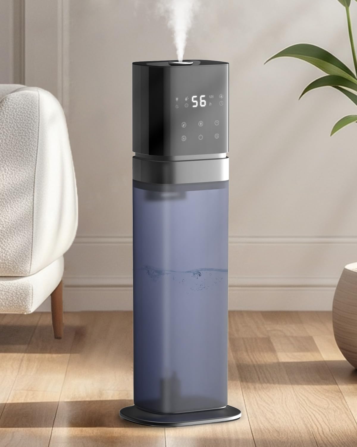 Humidifier for Bedroom, 2.1Gal / 8L Top Fill Humidifier Large Room Home