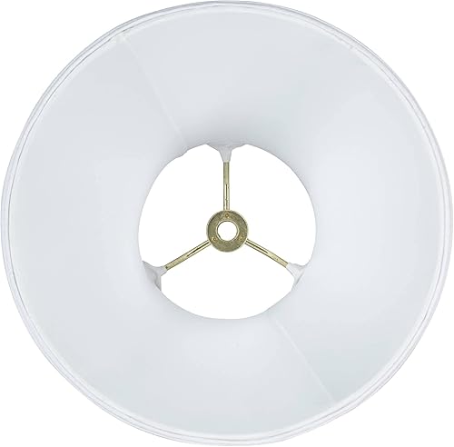 Miniatura 5 de Juego de 2 pantallas redondas de campana blanca, pequeña parte superior de 4.5 pulgadas x 9 pulgadas inferior x 8 pulgadas de inclinación x 7.5