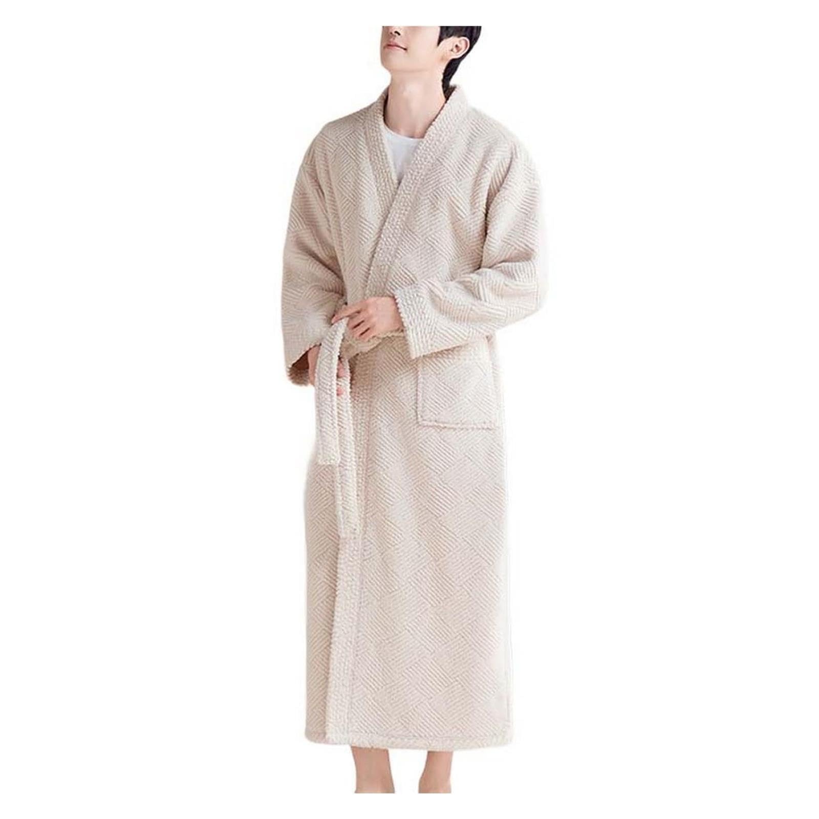 Accappatoio in pile Pjs a maniche lunghe da uomo