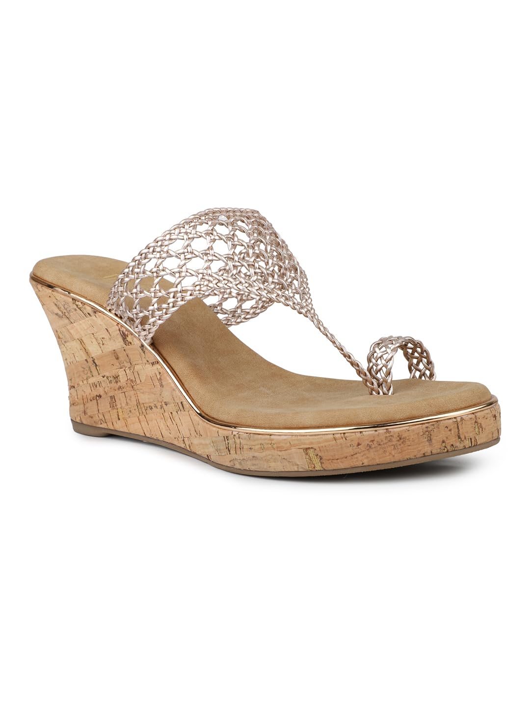 Inc.5 Women Gold Daily Woven Design Round Wedges Slip-On Euro-37 (B0DFMDFNNJ) Amazon Price History, Amazon Price Tracker