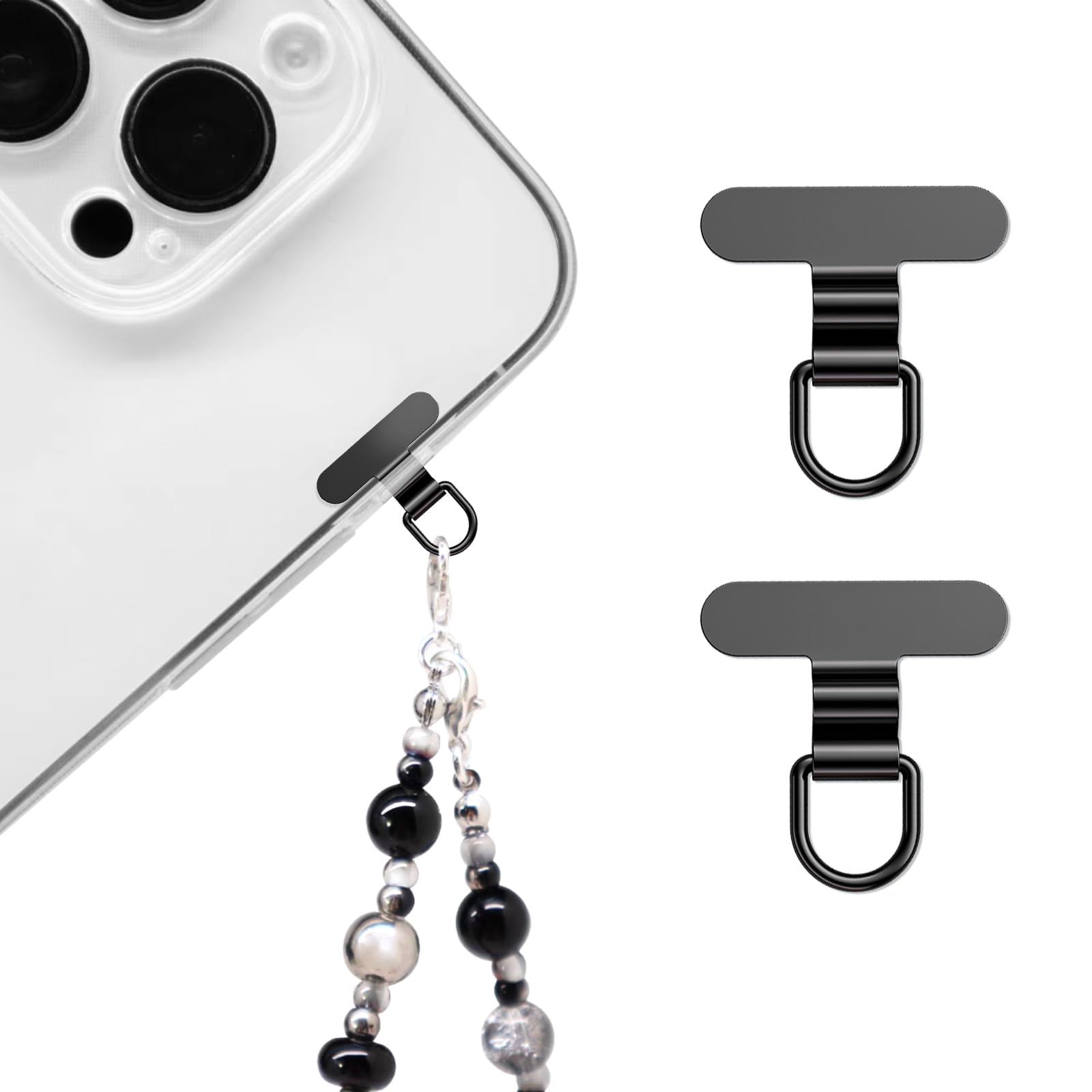 Amazon.com: saxsion Phone Charm Holder, Mini Metal Tether Tab