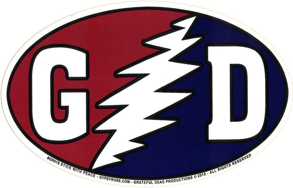 Gypsy Rose GD with Lightning Bolt - Bumper Sticker / Decal (5.5" X 3.5")