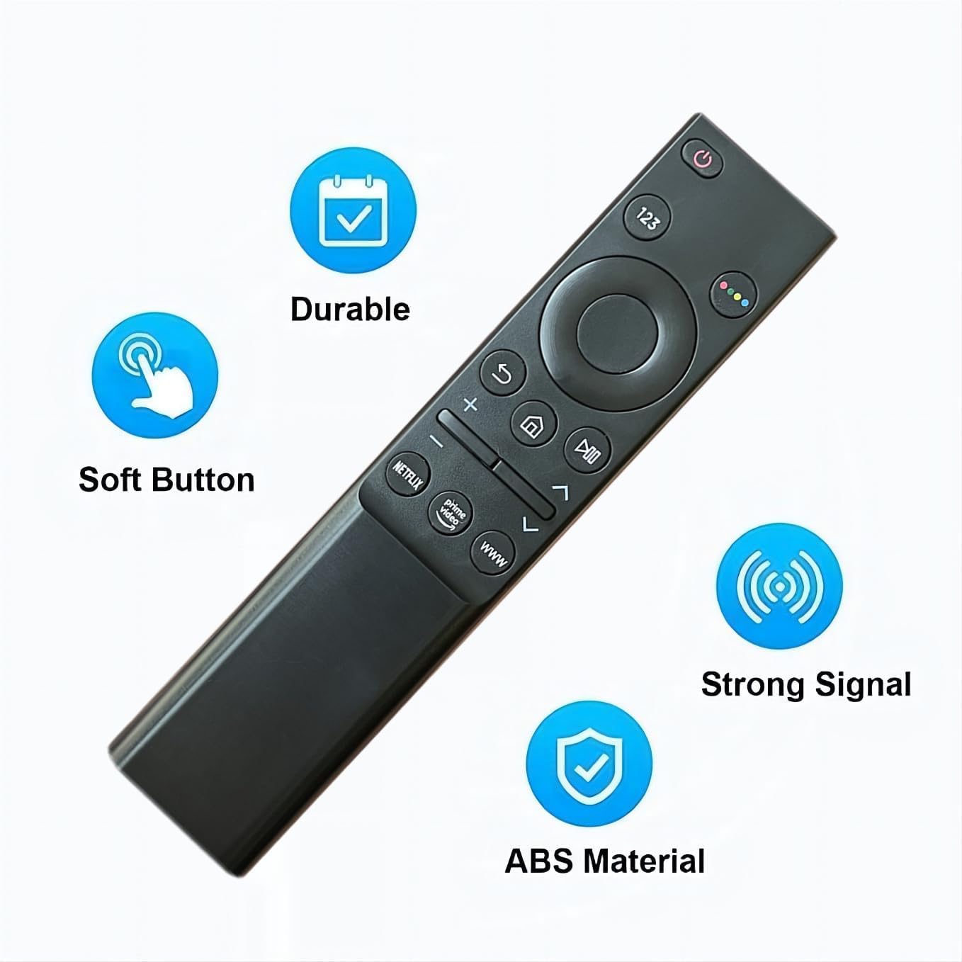 Nuliving Universal Remote Control Compatible for Samsung Smart-TV LCD LED UHD QLED 4K HDR TV Remote, with Netflix Prime Video and WWW Buttons BN59-01358D | 4K 2026 - view 3