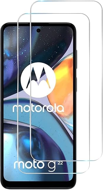 SPGKA Screen Protector For Motorola G22, Motorola G22 Screen Protector Tempered Glass (Easy Installation) Clear Anti Scratch Protector (PACK OF 2)