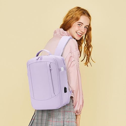 Miniatura 7 de COSCOOA Mochila de viaje de negocios para laptop de 17 pulgadas, 18 x 14 x 8 pulgadas, 40 L, aprobada para vuelo, mochila de transporte grande para