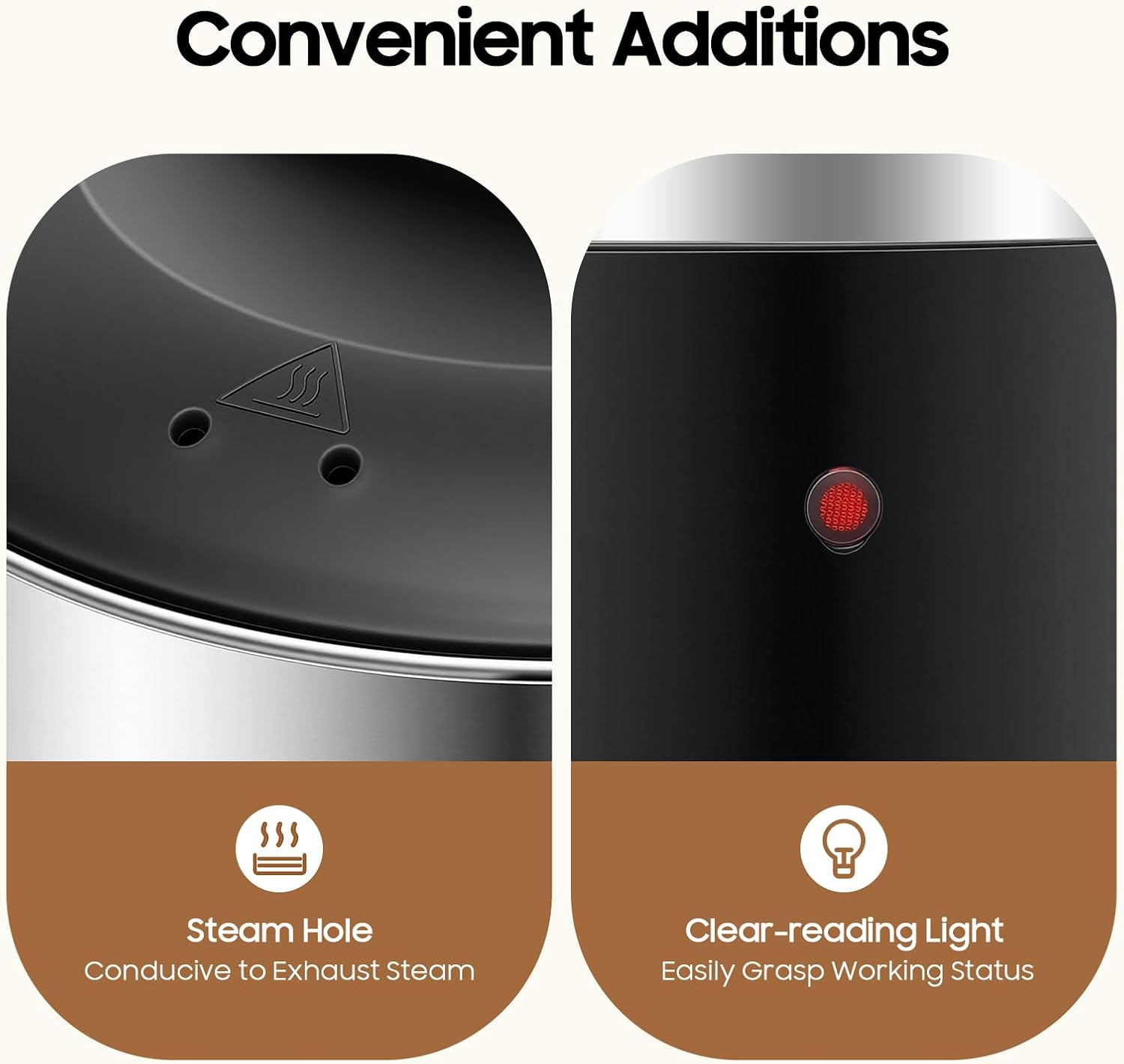 5.2L Coffee Maker Stainless Steel, 30-Cup Large Commercial Coffee Machine Quick Brew, 30-100℃ Double Wall Cafe Percolator, Hot Water Urn for Catering Offices, Church