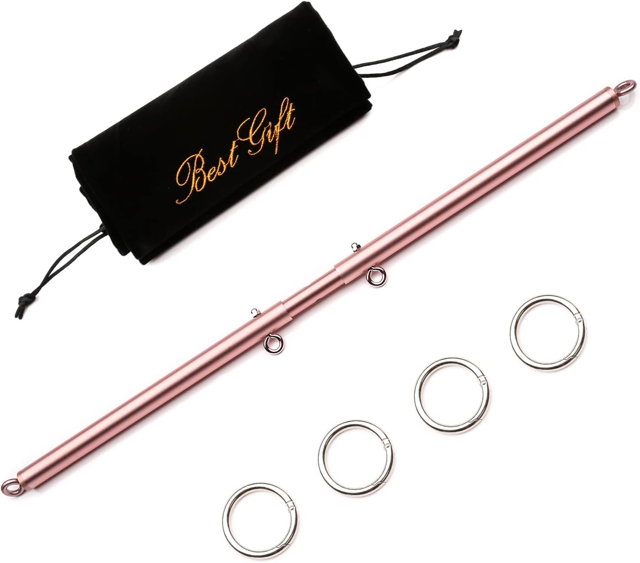 TMEOIIPY 拡張可能ローズピラティススプレッダーバーセット スポーツ フロッキングバッグ付き 補助トレーニングフィットネスギア