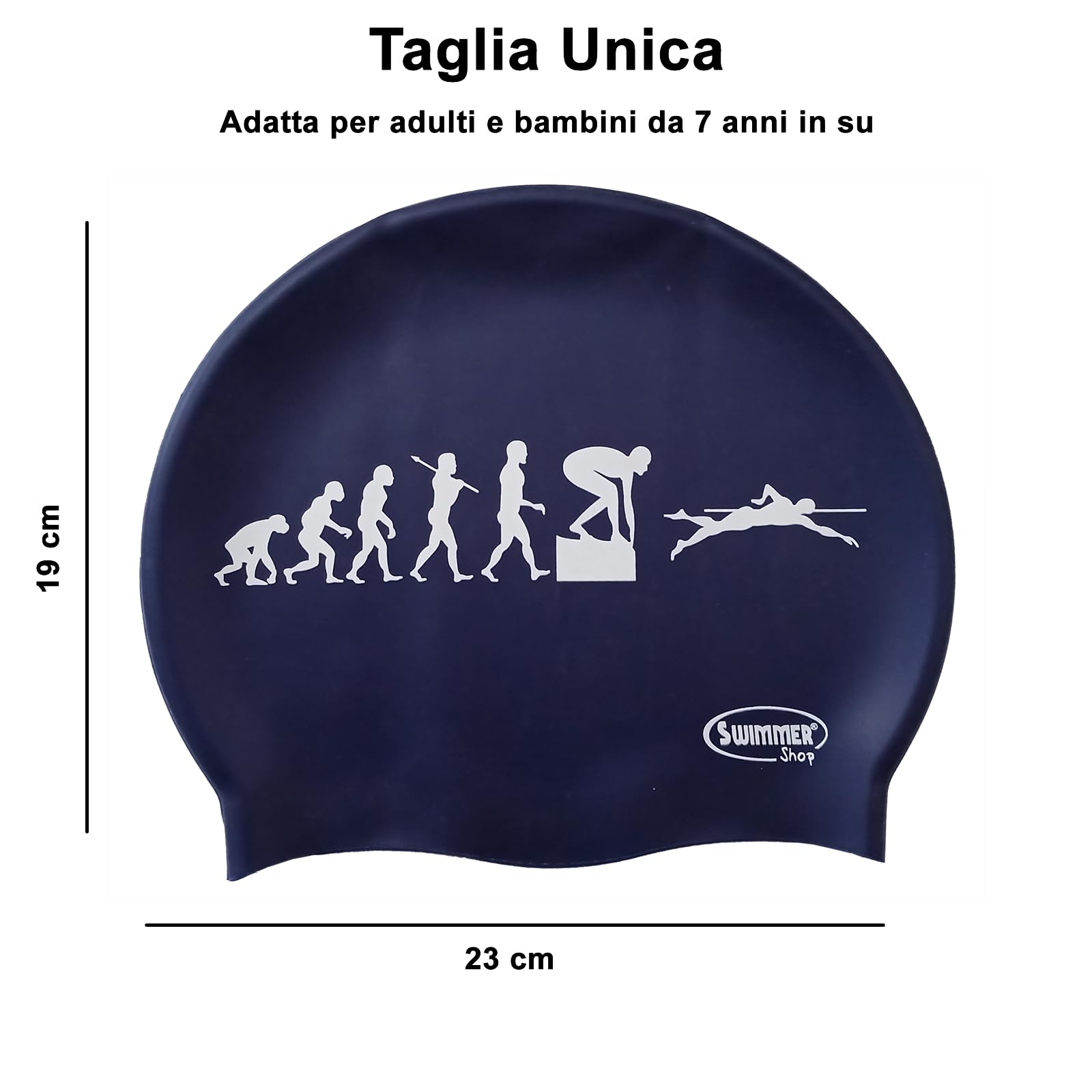 Cuffia Da Nuoto SS Lazio Ufficiale - Lycra, Unisex Adulti E Bambini - Foto 9