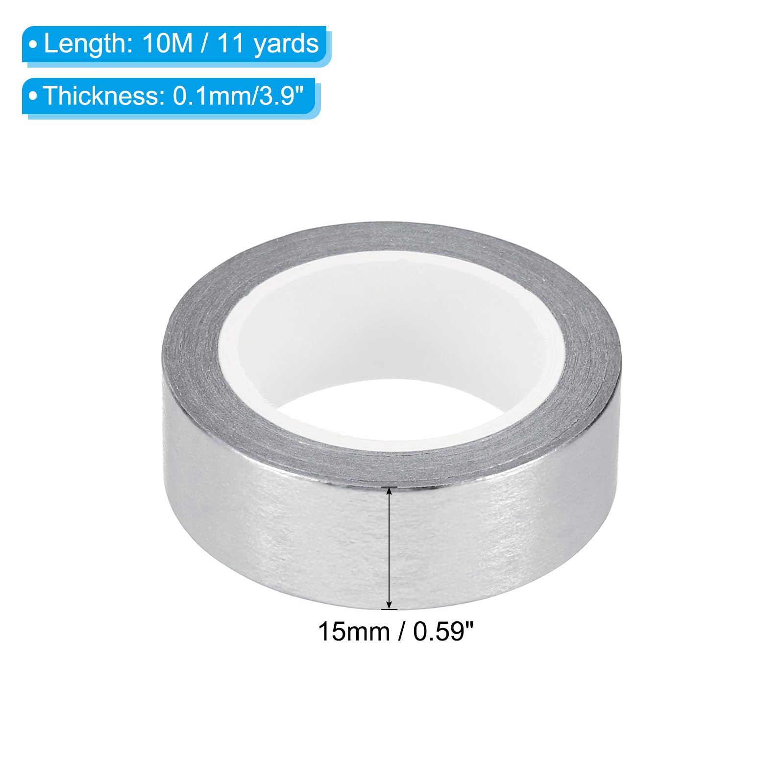 Cinta Washi Metálica 15mm X 5m - 6 Rollos Morados, Ideal Para Manualidades, Scrapbooking Y Decoración
