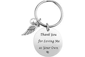 iJuqi Step Mom Gifts Keychain - Mother's Day Gift Step Mom Daughter Son Birthday Gifts