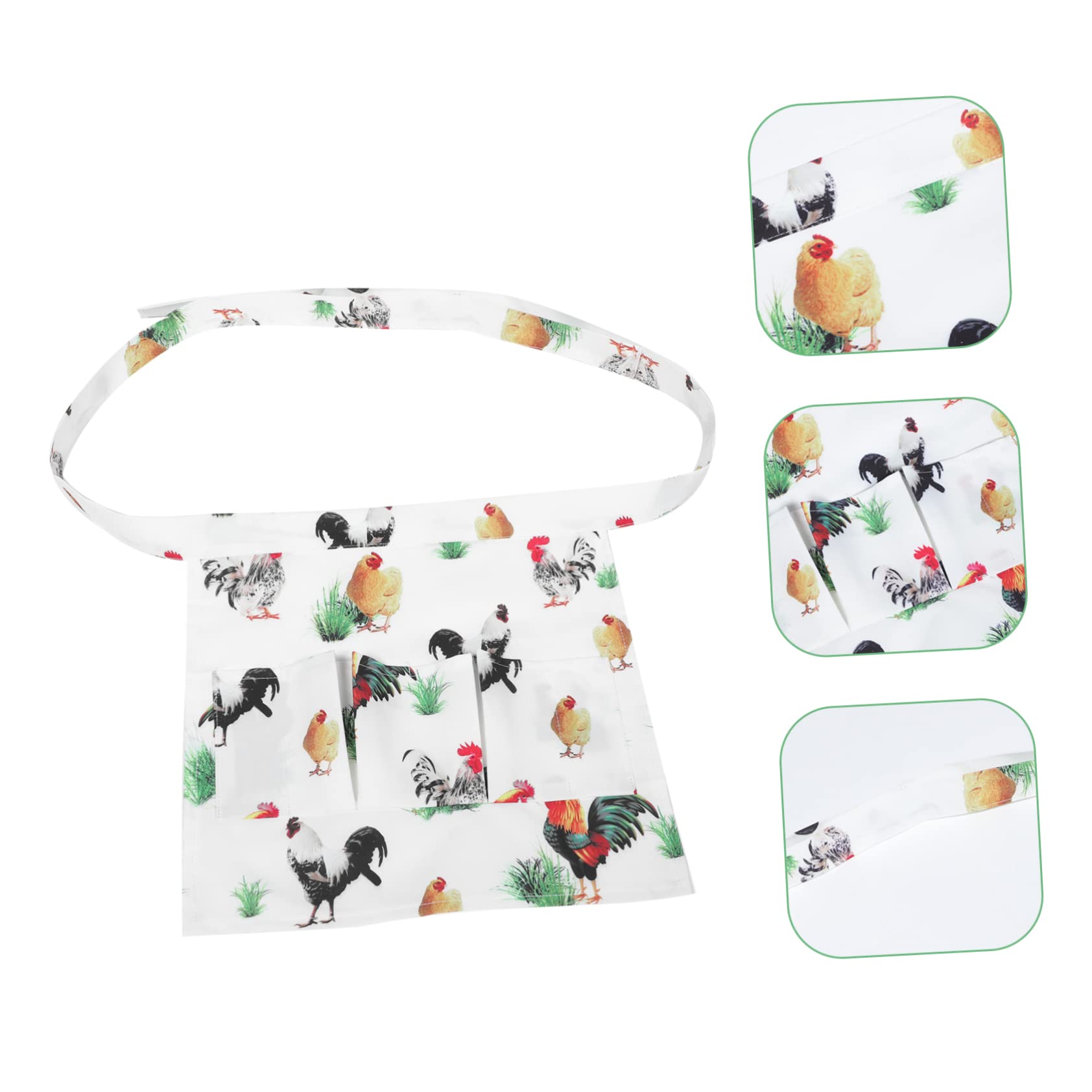 TOPBATHY 3 Pz Grembiule Raccolta Uova Raccolta Delle Uova Grembiule Da Cucina Azienda Agricola Azienda Con Di Gallina Tela Trasportare Le Tasca Bambino