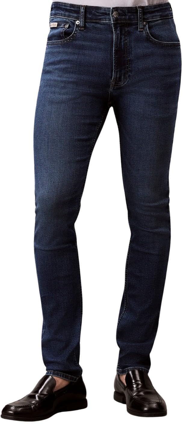 Calvin Klein Jeans Men's Skinny Oil Slick Jean Regen LV04RB720G Jeans, Blue (Oil Slick), 28W / 30L
