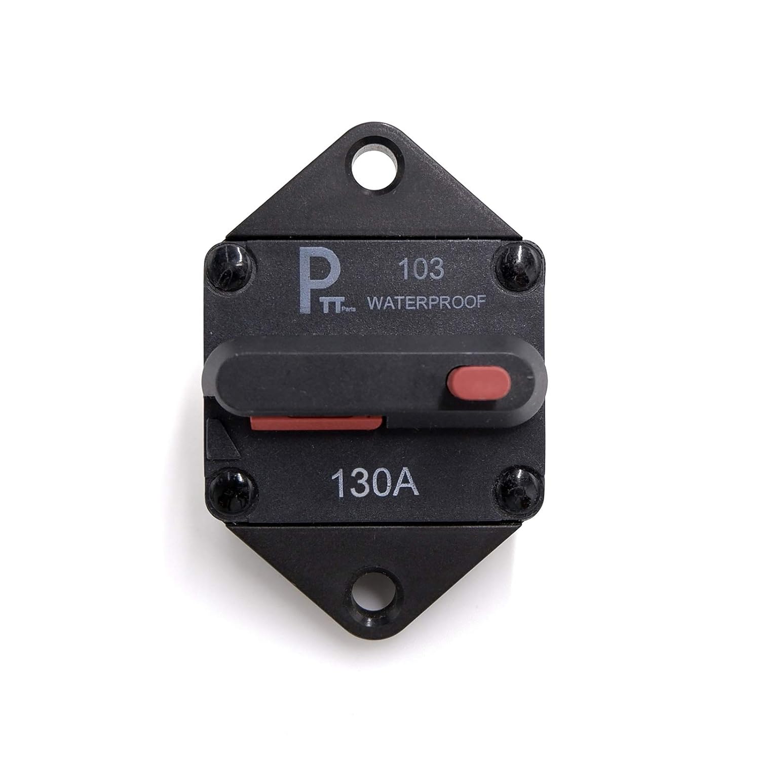 Photo-Top Hi-Amp Circuit Breaker T3+Switch with Manual Reset, Water Proof (Panel Mount, 130A) : Automotive