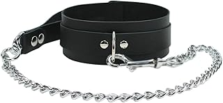 Calgary Collar and Leash Superior Cow-Hide Genuine Leather (Royal Black, Large)