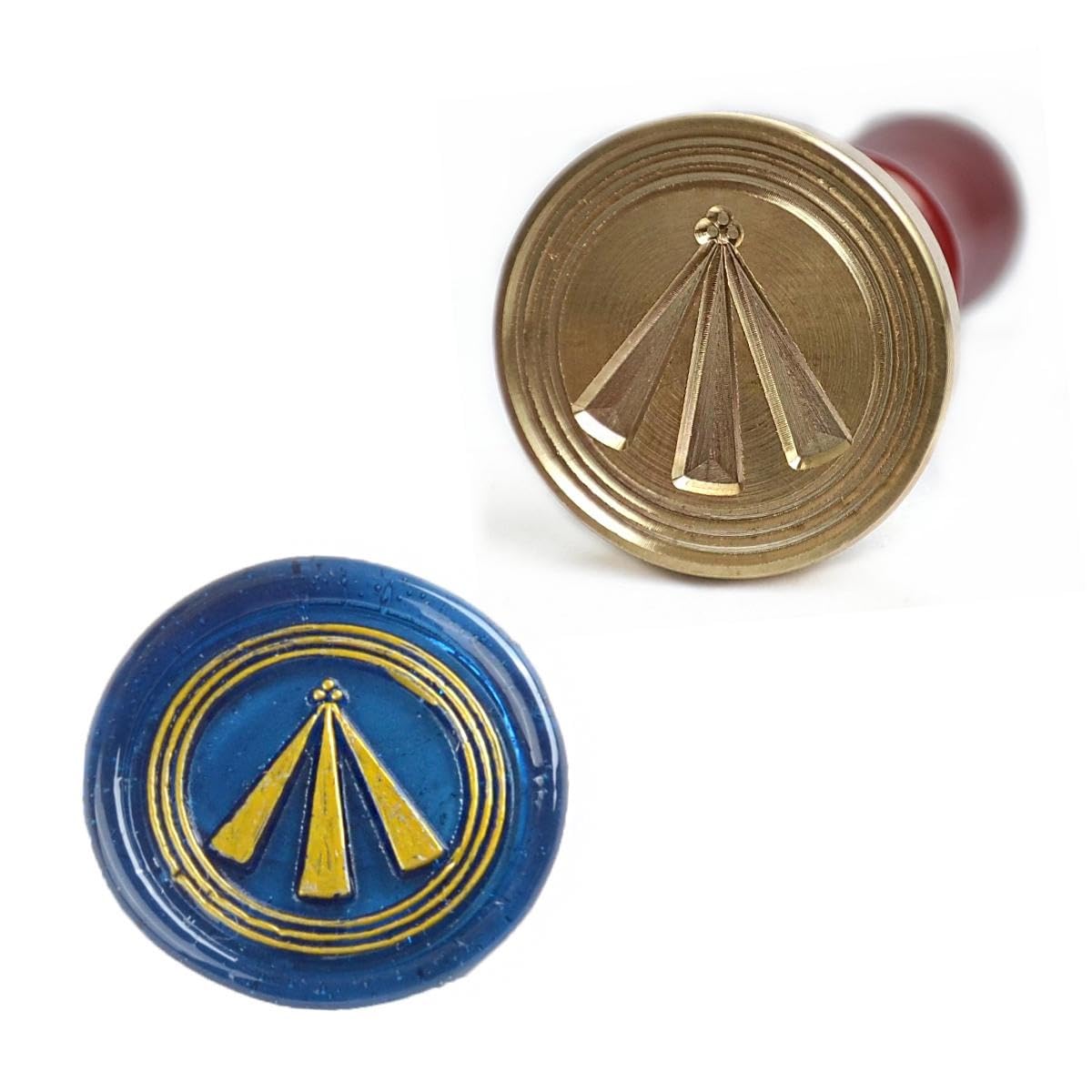 The Awen Celtic Symbol Wax Seal Stamp – The Three Rays of Light from Ancient Times, Ideal for Invitations, Cards, Letters, Gifts